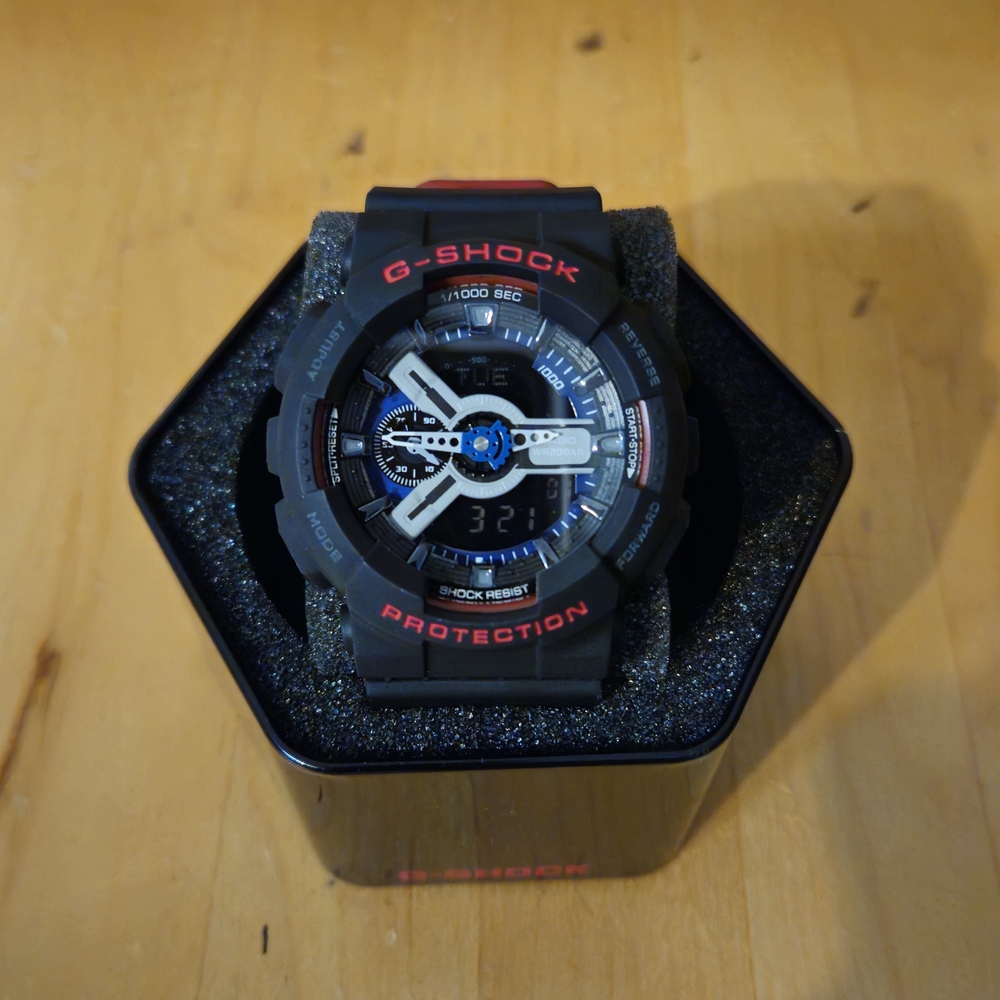 Casio G-Shock Black and Red Men's Watch